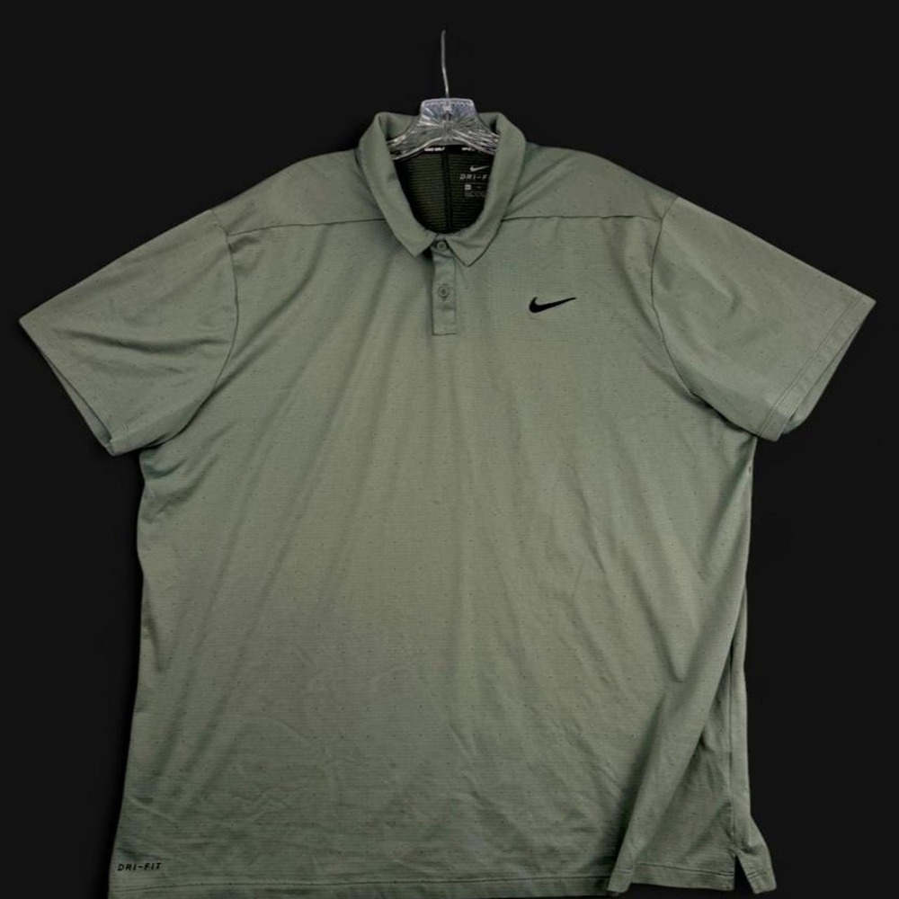 Nike Golf Dri-FIT Polo XXL Sage Green Olive Green Speckled Performance Shirt